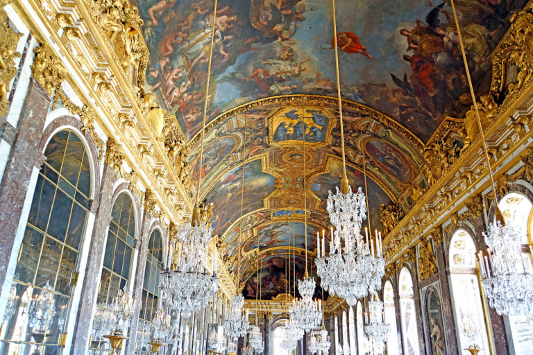 ベルサイユ宮殿　鏡の間　天井画　ル・ブラン