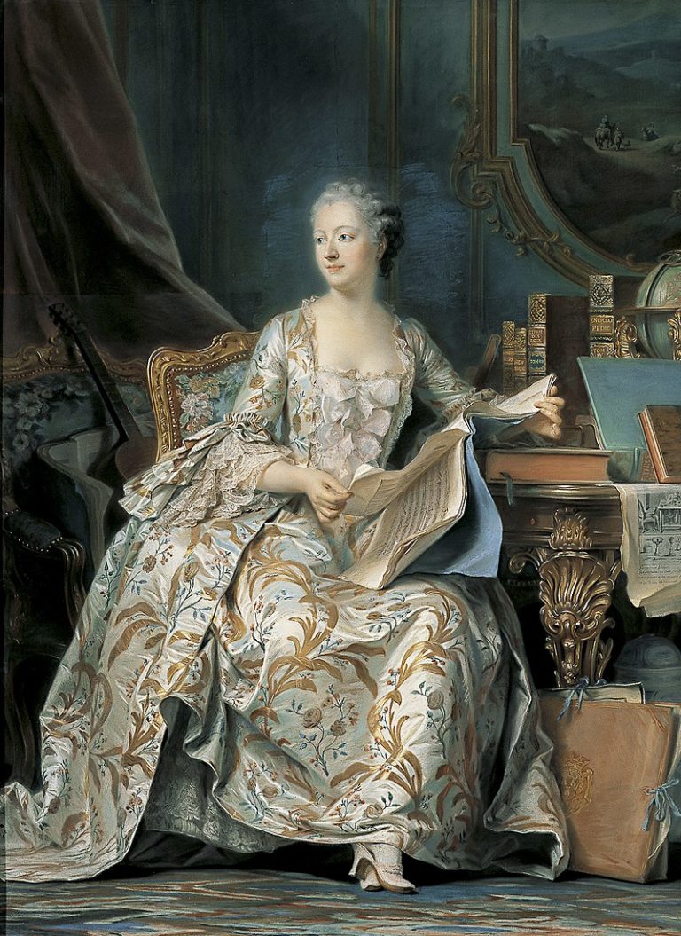ポンパドゥール夫人の肖像　モーリス・カンタン・ド・ラ・トゥール
