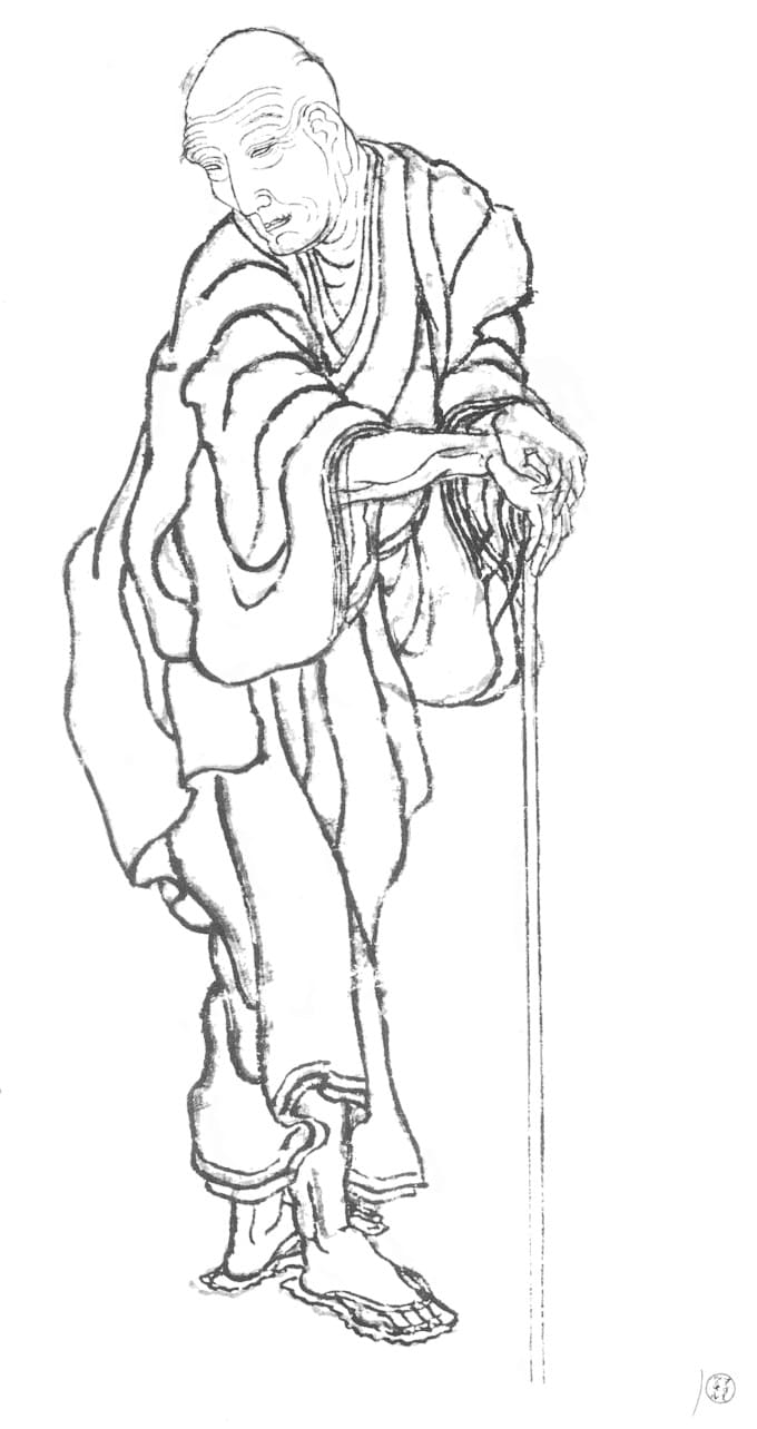 葛飾北斎　自画像