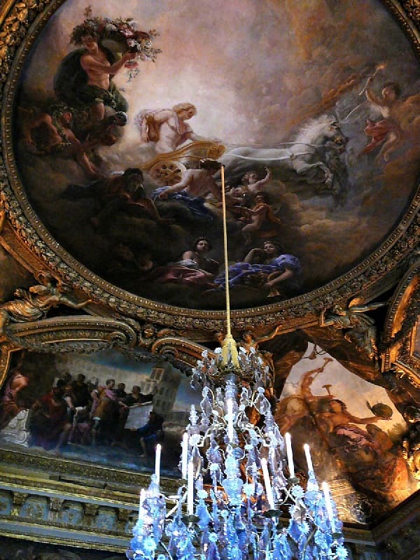 ベルサイユ宮殿　アポロのサロン　天井画　