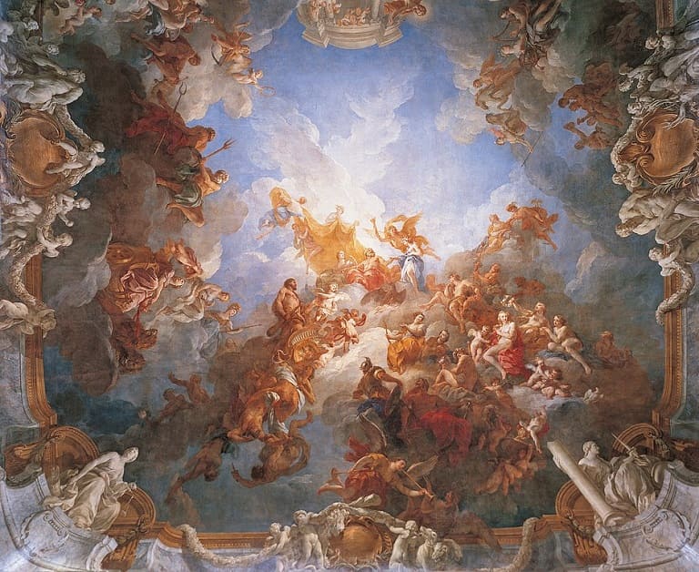 ベルサイユ宮殿　ヘラクレスのサロン　天井画