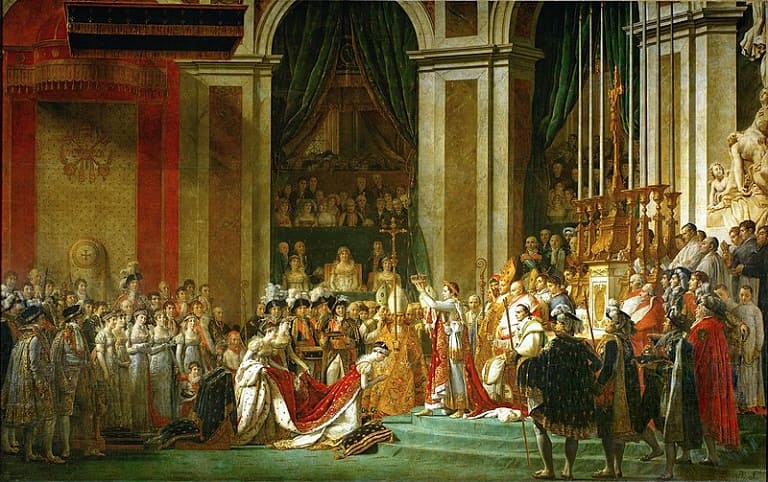 ダヴィッド　ナポレオン一世の戴冠式と皇妃ジョセフィーヌの戴冠