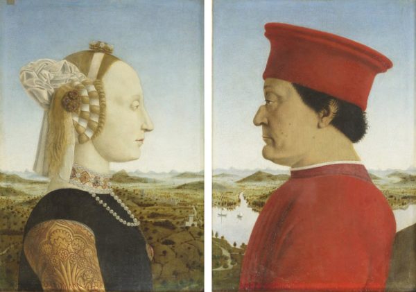 ピエロ・デッラ・フランチェスカ_ウルヴィーノ侯爵夫妻の肖像